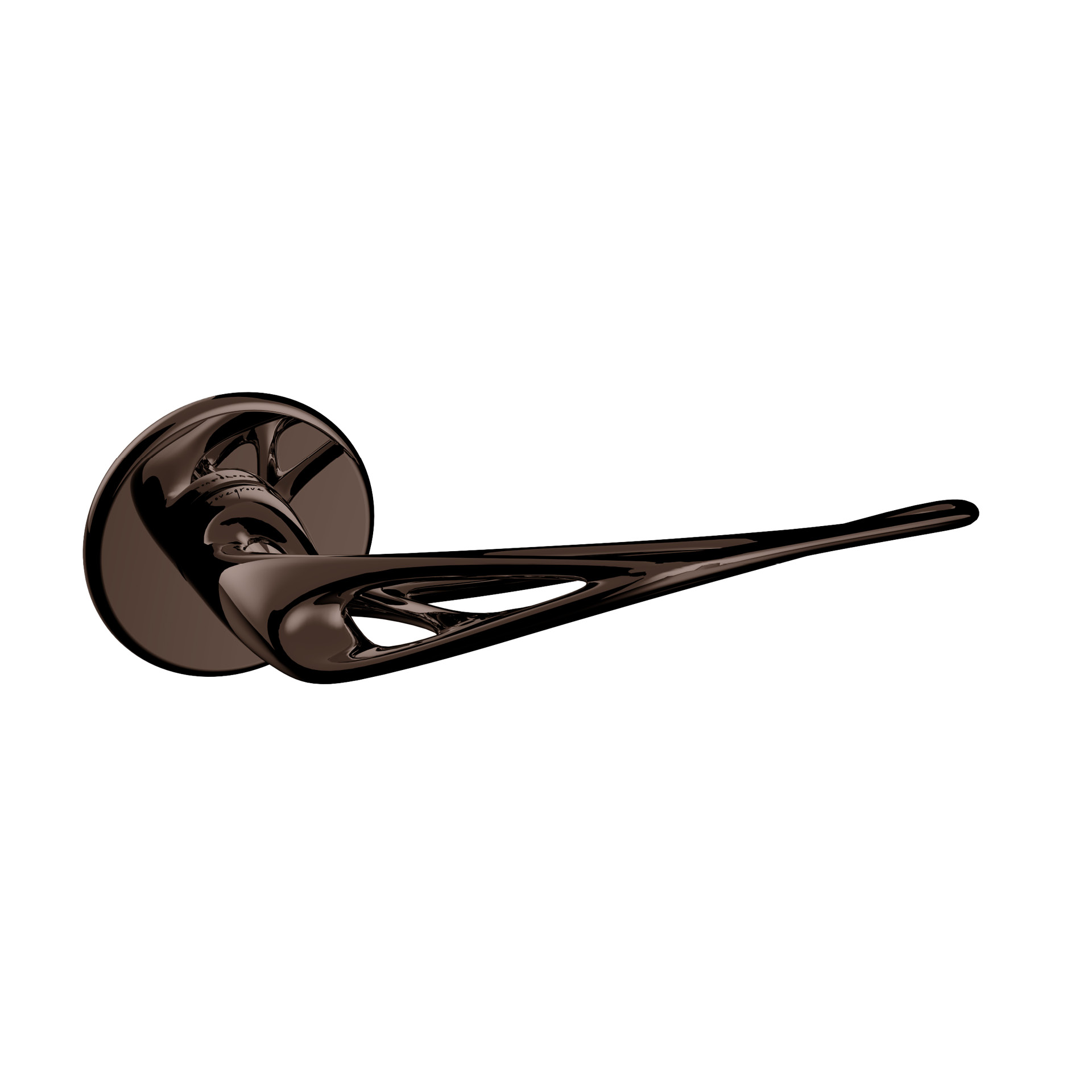 Door lever handle AF.00.001.MCH Mirror Chocolate