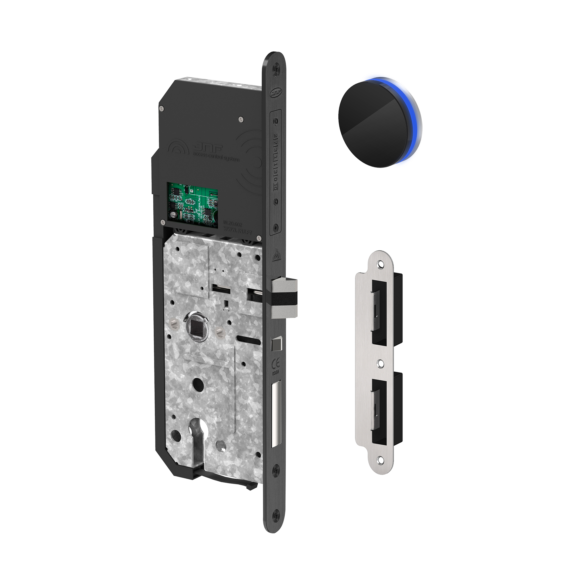 Electronic lock IN.20.602.D.TB PVD Titanium Black