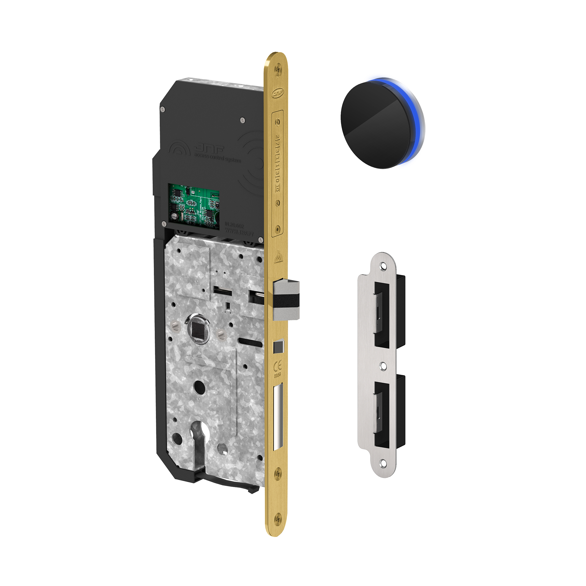 Electronic lock IN.20.602.E.TG PVD Titanium Gold
