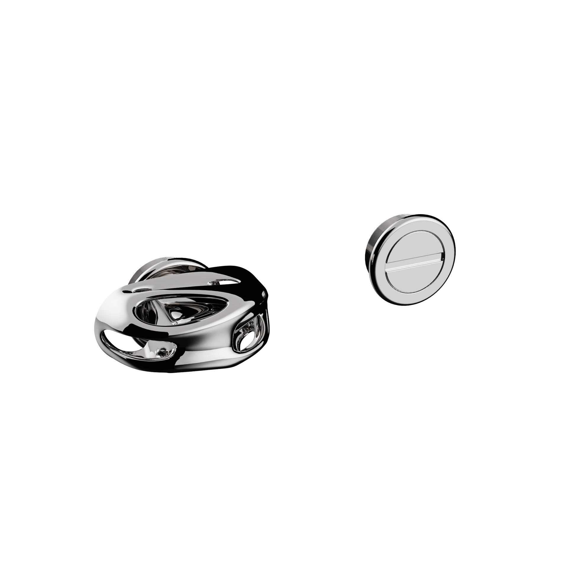 Condena de baño AF.04.002.TP Mirror Polished Titanium
